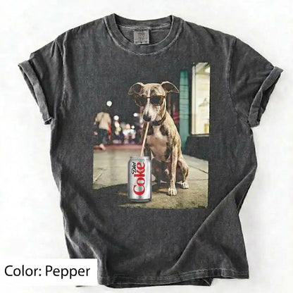 Comfort Colors Dog & Diet Coke Shirt – Funny Custom Dog Breed Tee