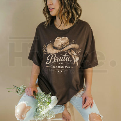 Wild Yet Charming T-Shirt – Vintage Graphic Animal & Botanical Tee - Hiyatee