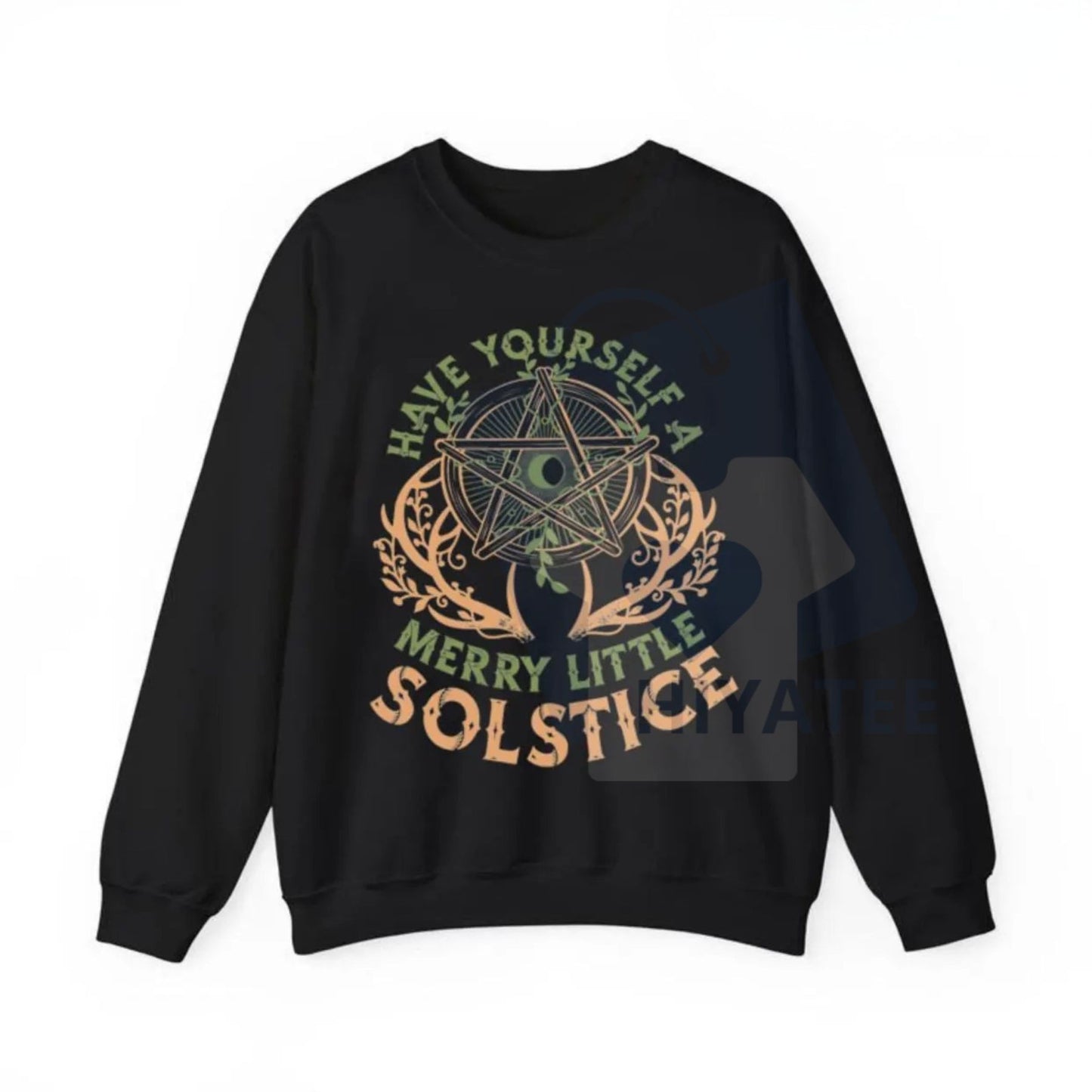 Winter Solstice T-shirt & Sweatshirt: Yule Christmas Tee, Have Yourself A Merry Little Solstice Sweatshirt, Pagan Holiday Gift - Hiyatee