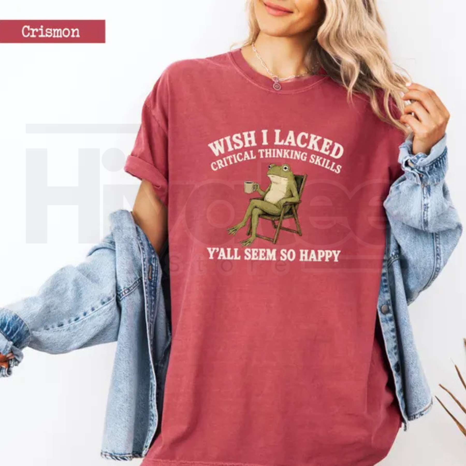 Wish I Lacked Critical Thinking Skills Y'all Seem So Happy Comfort Colors T-Shirt - Hiyatee