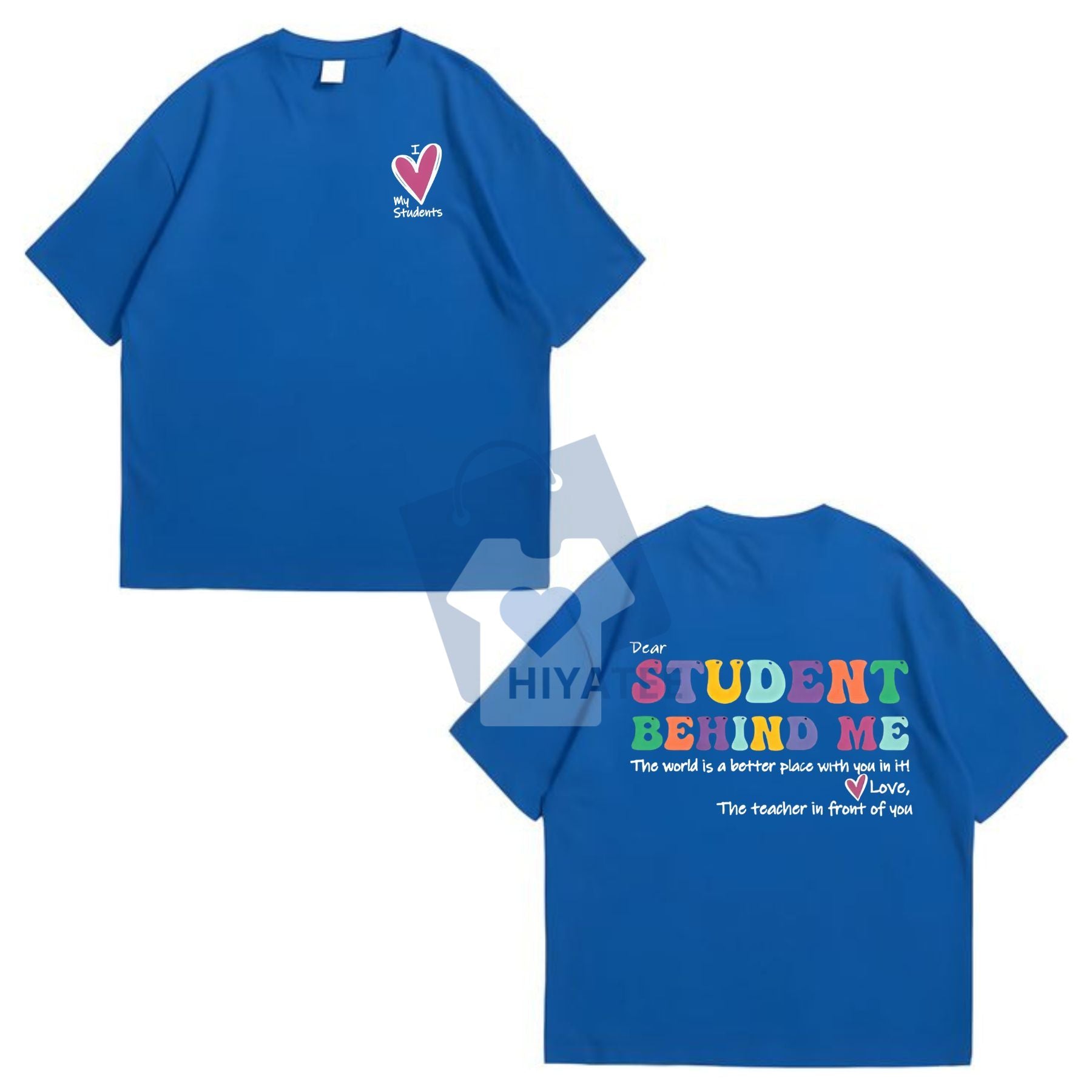 Women's Heart & Letter Print T-Shirt – Casual Crew Neck Tee, Perfect for Summer Vacation - Hiyatee