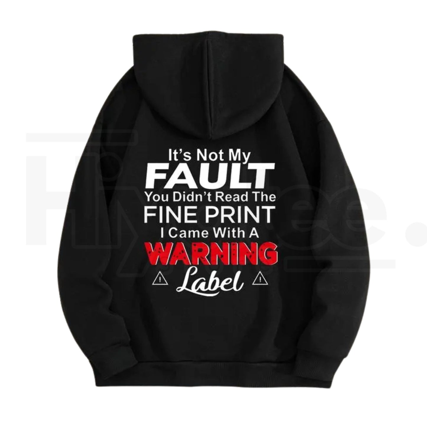 Women’s Letter Print Drop Shoulder Hoodie - Hiyatee