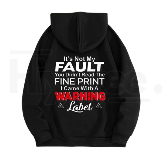 Women’s Letter Print Drop Shoulder Hoodie - Hiyatee