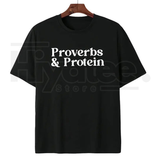 "Workout Graphic" by MAPTEES – Motivational Proverbs & Protein Gym Top - Hiyatee