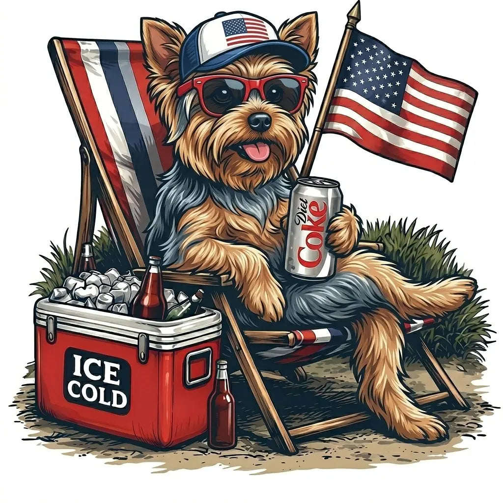 Comfort Colors® Funny 4th of July Dog Shirt – Retro Labrador Diet Coke Patriotic Tee