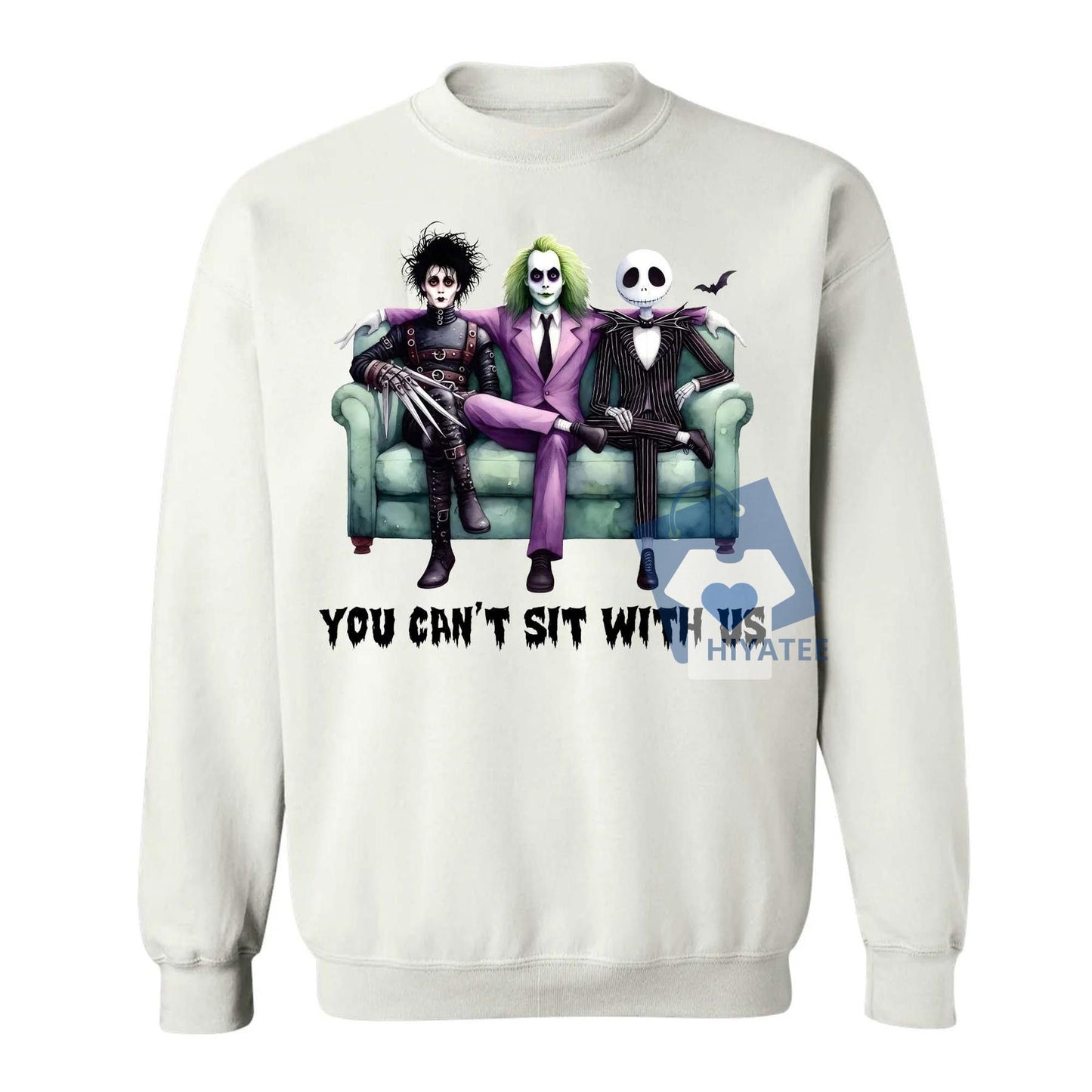 "You Can't Sit With Us" Horror Movie Halloween Sweatshirt-Hiyatee