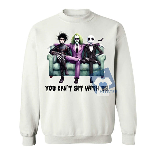 "You Can't Sit With Us" Horror Movie Halloween Sweatshirt-Hiyatee