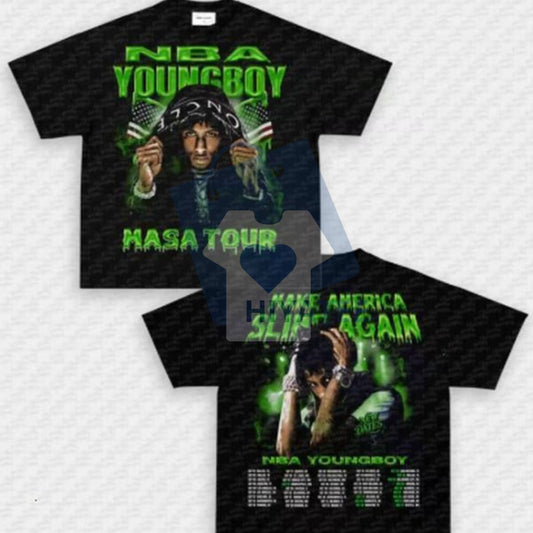 YoungBoy Never Broke Again "MASA Tour 2025" V2 Vintage Tee - Hiyatee