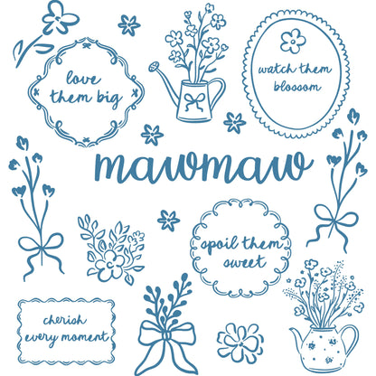 Comfort Colors® Custom Floral Grandma Shirt – Personalized Mama & Nana Flower Tee