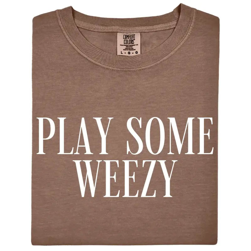 Comfort Colors Play Some Weezy T-Shirt – Trendy Rap Music Aesthetic Graphic Tee, Vintage Style Hip Hop Fan Gift