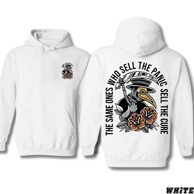 The Same Ones Who Sell The Panic Sell The Hoodie Unique Design with Double Side Hoodie Vintage Style Unisex Hoodie, Vintage for Men and Women