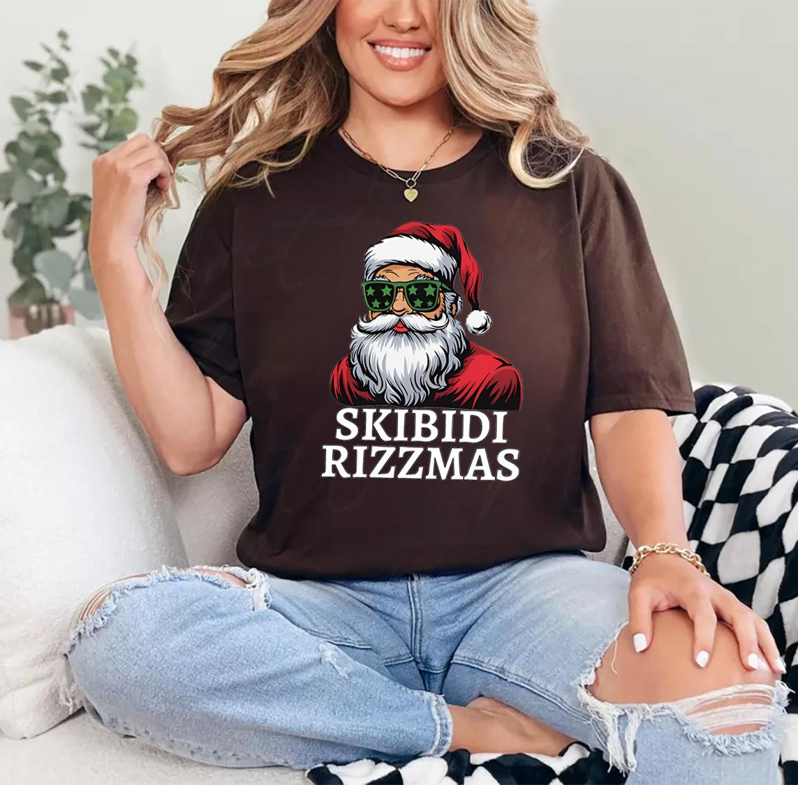 Skibidi Rizzmas Christmas Rizz Santa Claus Charisma Kid Cool Unisex Softstyle T-Shirt