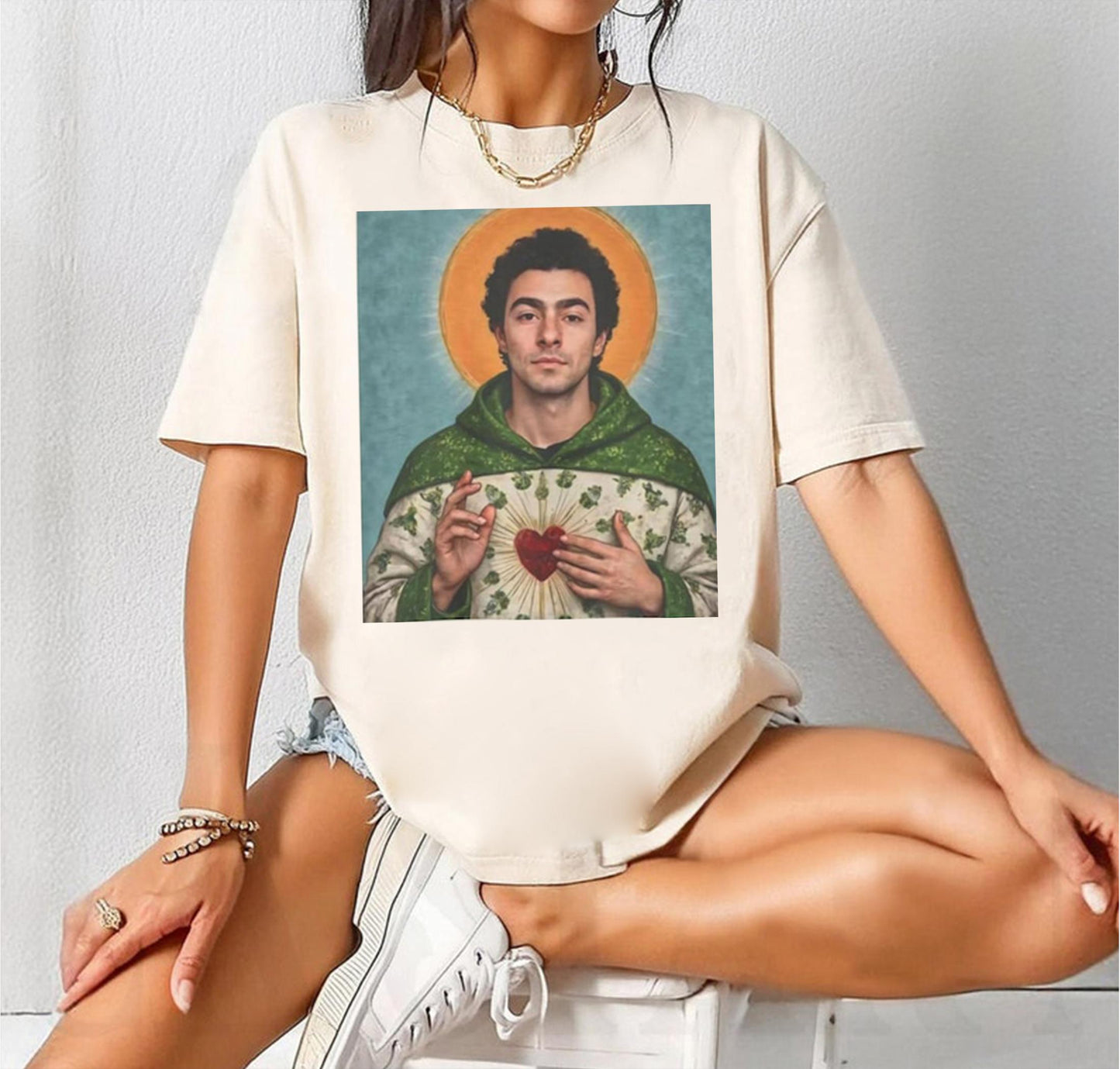 Saint LuiGii Tee, Patronn Saint of Healthcare Tee, Support him Deny Shirt Defends, Viral Trending Classic Cotton Casual Tshirt, Graphic Tee Shirt