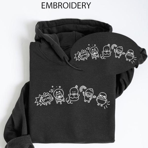 Embroidered Deepspace Emoji Friends Hoodie – Tomorrow Catch 22 Edition!