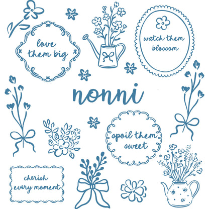 Comfort Colors® Custom Floral Grandma Shirt – Personalized Mama & Nana Flower Tee