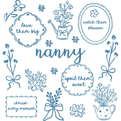 Comfort Colors® Custom Floral Grandma Shirt – Personalized Mama & Nana Flower Tee