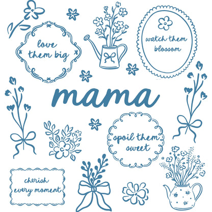 Comfort Colors® Custom Floral Grandma Shirt – Personalized Mama & Nana Flower Tee