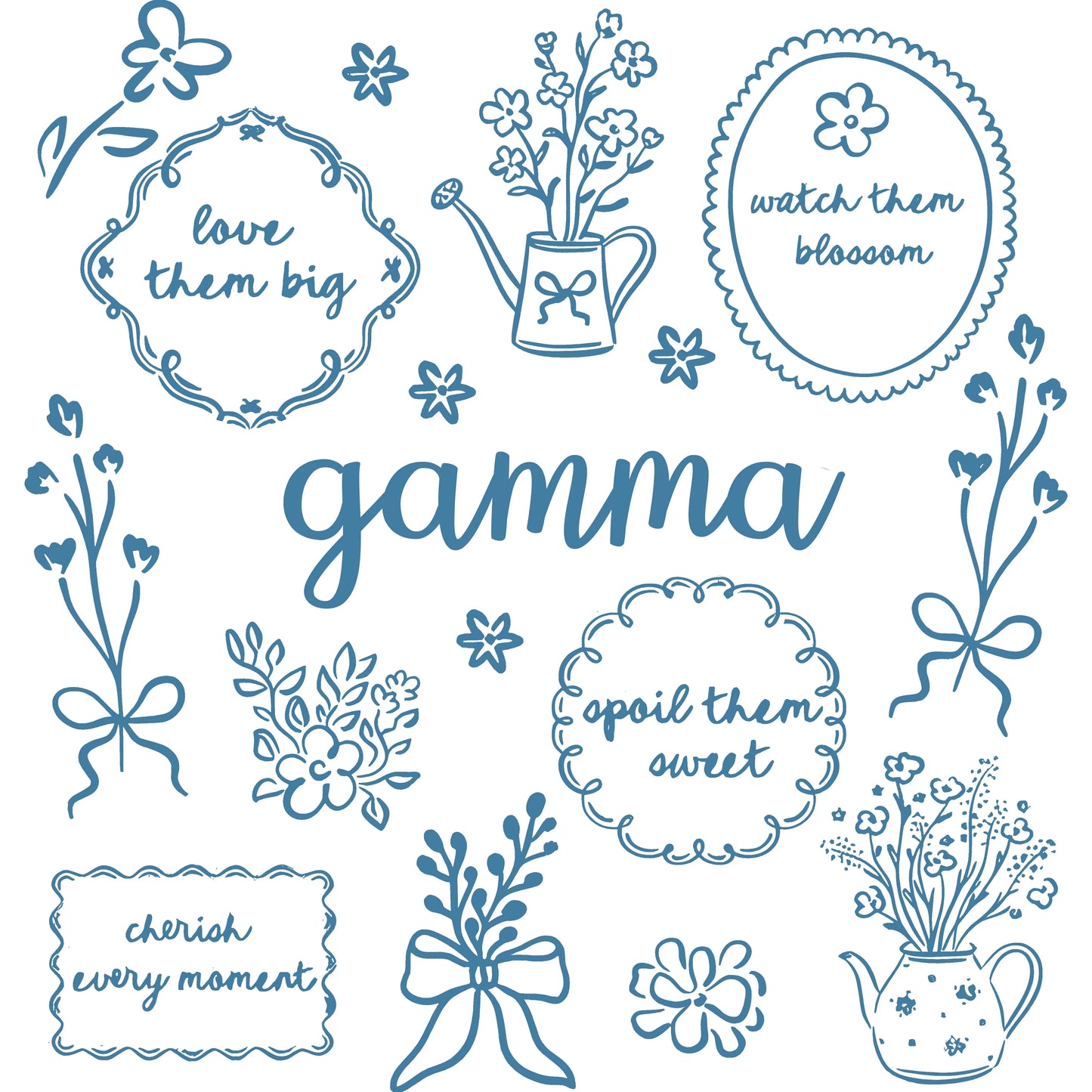 Comfort Colors® Custom Floral Grandma Shirt – Personalized Mama & Nana Flower Tee