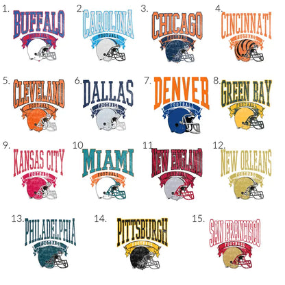Vintage Football Sweatshirt – Hometown Team Pullover, Retro Sports Graphic Crewneck, Cozy Casual Long Sleeve for Men