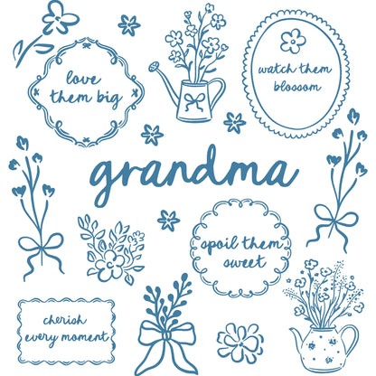 Comfort Colors® Custom Floral Grandma Shirt – Personalized Mama & Nana Flower Tee