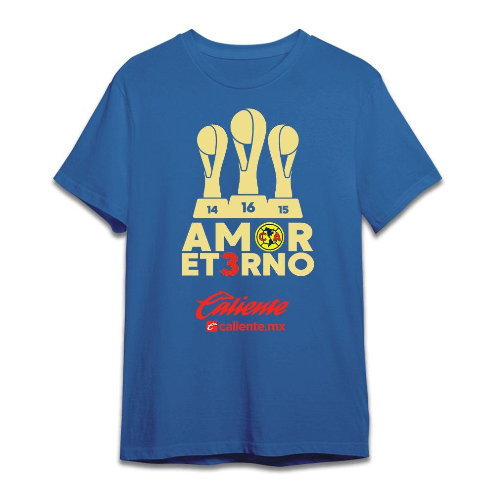 Amor Eterno Tri Campeón Liga Mx 2024 Shirt, Club America Champions T-Shirt SDEAYV Classic Cotton