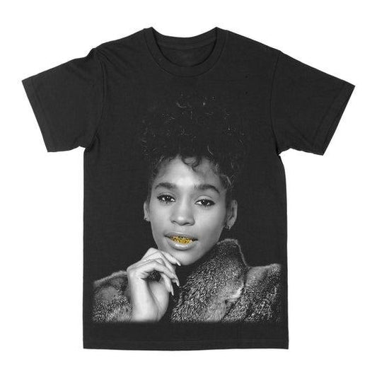 Whitney Houston Gold Grill Graphic Tee