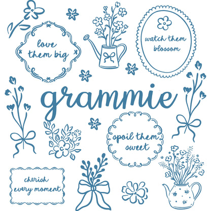 Comfort Colors® Custom Floral Grandma Shirt – Personalized Mama & Nana Flower Tee