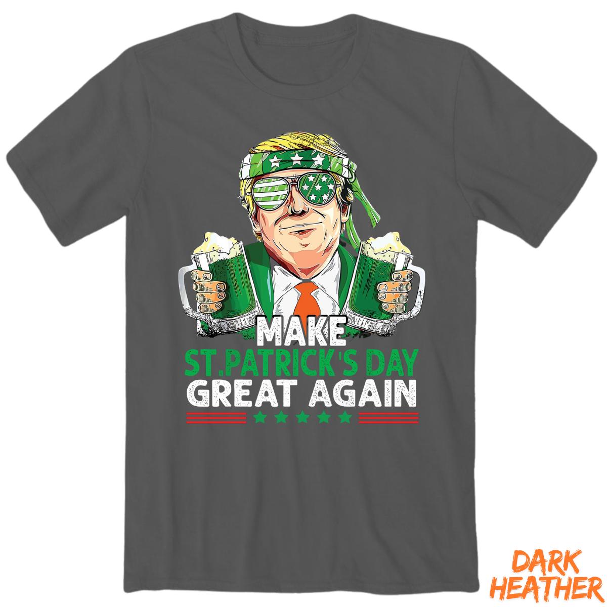 Make America Lucky Again T-Shirt – Funny St. Patrick’s Day Trump Tee