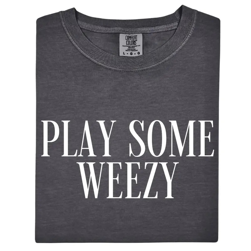 Comfort Colors Play Some Weezy T-Shirt – Trendy Rap Music Aesthetic Graphic Tee, Vintage Style Hip Hop Fan Gift