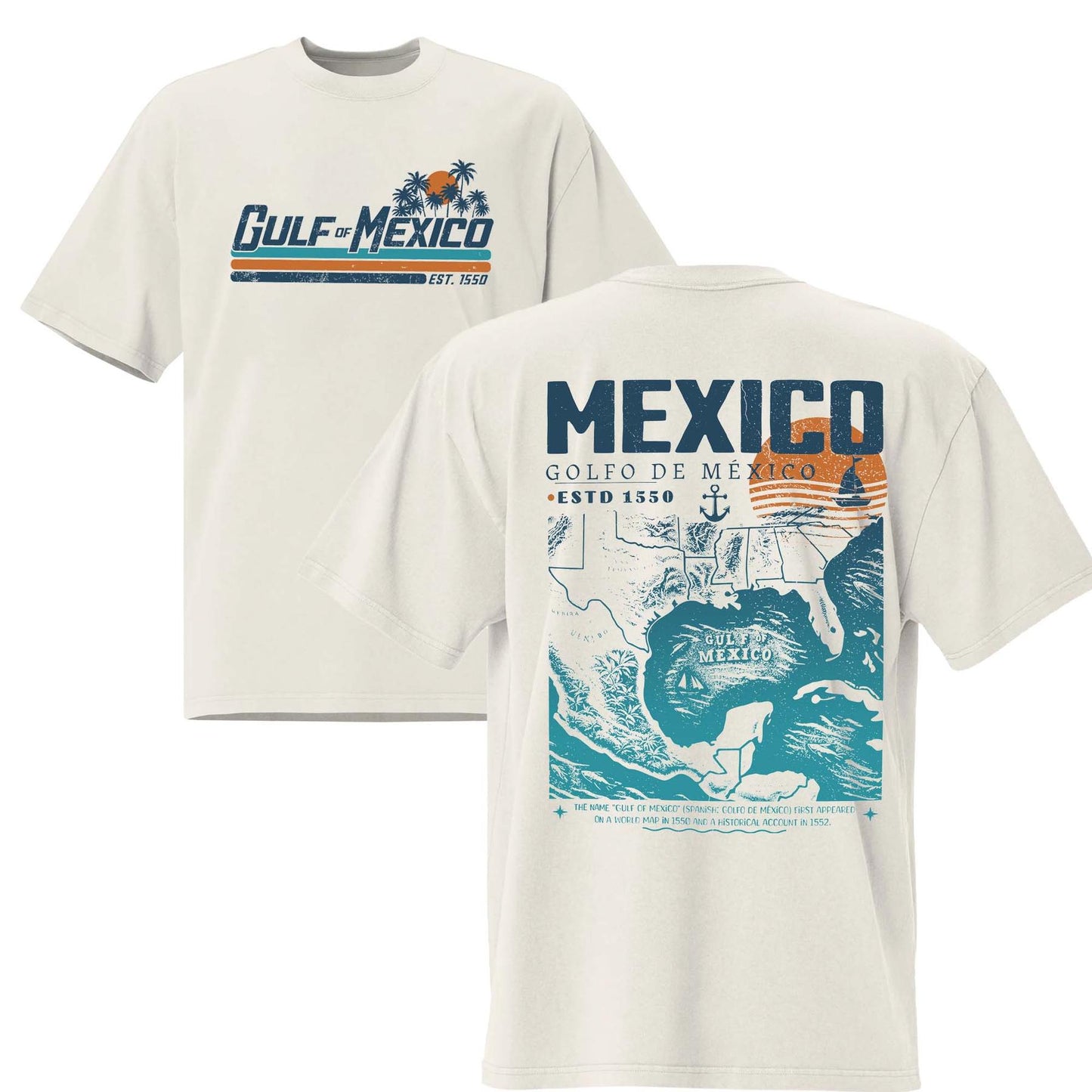 Gulf of Mexico 2-Sided Retro Shirt – Vintage Coastal Vibes!