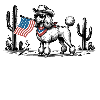 Comfort Colors® Patriotic Western Cowboy Dog Shirt – 4th of July USA Flag Dog Lover Tee