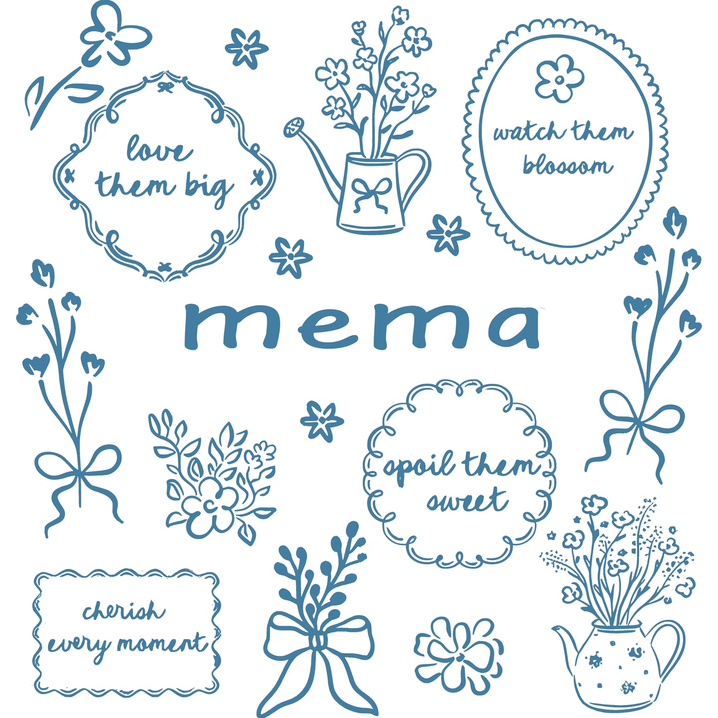 Comfort Colors® Custom Floral Grandma Shirt – Personalized Mama & Nana Flower Tee