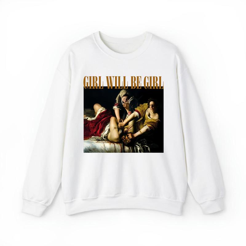 Empowered Women’s Oversized Graphic Sweatshirt – 'Girls Will Be Girls' Bold Statement Pullover for Confident Women