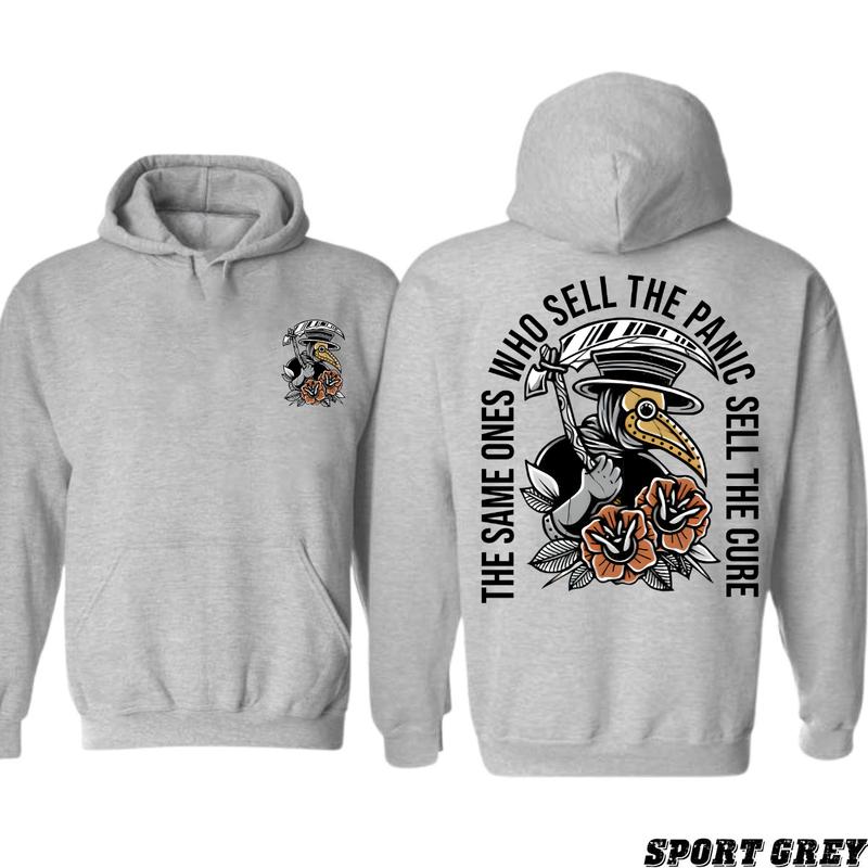 The Same Ones Who Sell The Panic Sell The Hoodie Unique Design with Double Side Hoodie Vintage Style Unisex Hoodie, Vintage for Men and Women