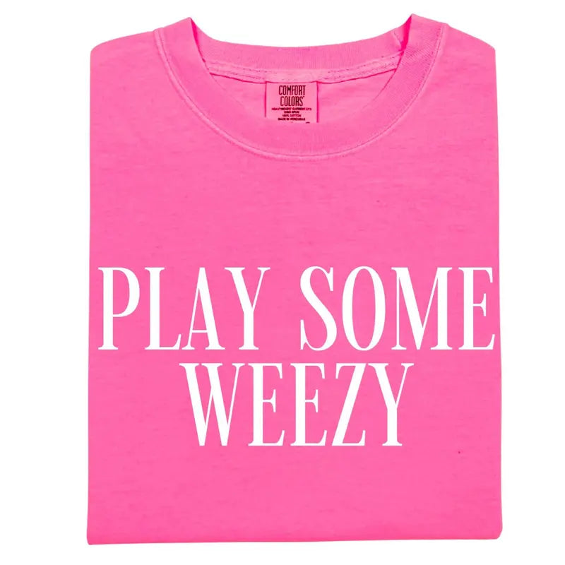 Comfort Colors Play Some Weezy T-Shirt – Trendy Rap Music Aesthetic Graphic Tee, Vintage Style Hip Hop Fan Gift