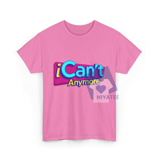 iCan't Anymore T-Shirt – iCarly Meme Tee, Gen Z Burnout Humor, Y2K Aesthetic Shirt-Hiyatee