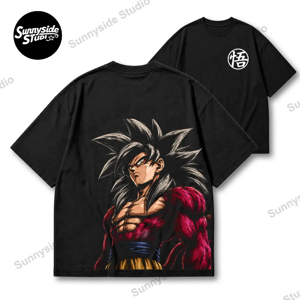 "GAZE" Series Anime 90s Graphic Tee – Retro Anime US Regular Fit Streetwear T-Shirt